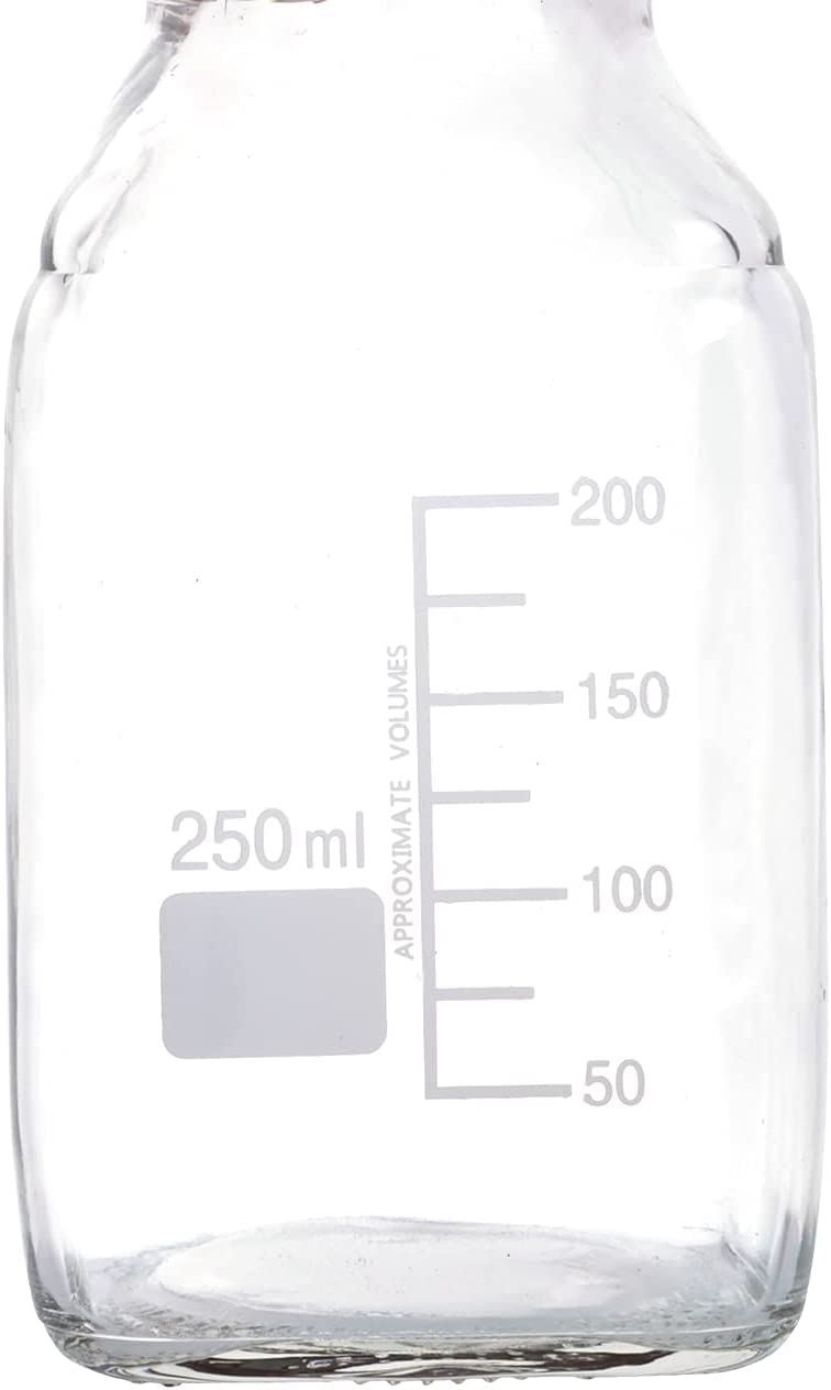 Amazon.co.jp: Basstein 実験室用メディアストレージスクエアボトル